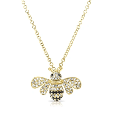 Sabrina Designs 14k 0.21 Ct. Tw. Diamond Bumble Bee Necklace In Yellow