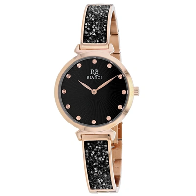 Roberto Bianci Women's Black Dial Watch In Black / Gold Tone / Rose / Rose Gold Tone