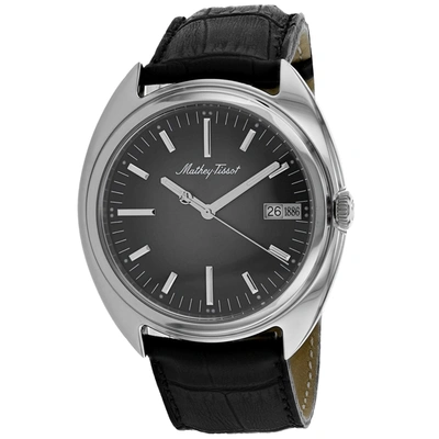 Mathey-tissot Men's Grey Dial Watch In Black