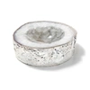 Anna New York Sterling Silver-plated Agate Bowl In Silver