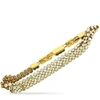 SWAROVSKI FIT YELLOW GOLD-PLATED STAINLESS STEEL AND YELLOW CRYSTAL BRACELET