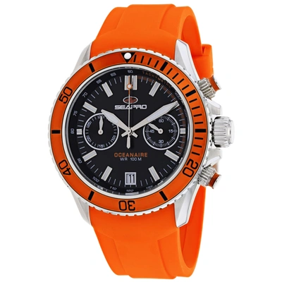 Seapro Thrash Chronograph Quartz Black Dial Mens Watch Sp0331 In Black / Orange