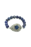 Eye Candy La Blue Drusy My Wrist Bracelet In Blue