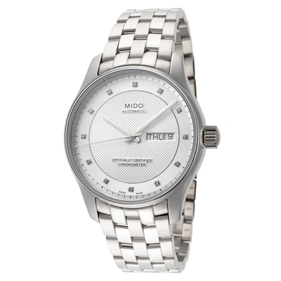 Mido Men's Belluna Clou De Paris 40mm Automatic Watch In Silver