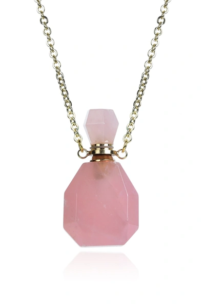 Eye Candy La Aroma Pendant Necklace - Amethyst In Pink