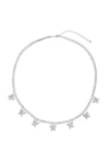 Eye Candy La Women's Silvertone & Crystal Butterfly Necklace In Silver