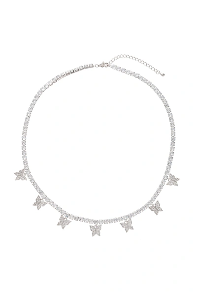 Eye Candy La Women's Silvertone & Crystal Butterfly Necklace In Neutral