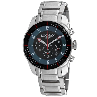 Locman Men's Green Dial Watch In Silver