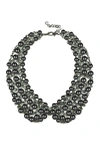 Eye Candy La Diana Statement Necklace - Black