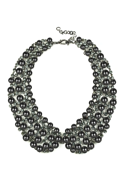 Eye Candy La Diana Statement Necklace - Black