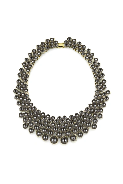 Eye Candy La Emma Statement Necklace - Black