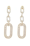 Eye Candy La Eye Candy Los Angeles Luxe Collection Cz Evelyn Statement Earrings In Silver