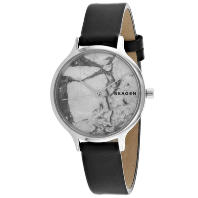 Skagen Men's White Dial Watch In Silver