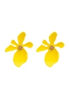 EYE CANDY LA GEORGIA EARRINGS - YELLOW