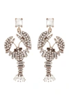 Eye Candy La Crystal Statement Lobster Earring In Gold