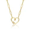 Rachel Glauber 14k Gold Plated Cubic Zirconia Charm Necklace In White