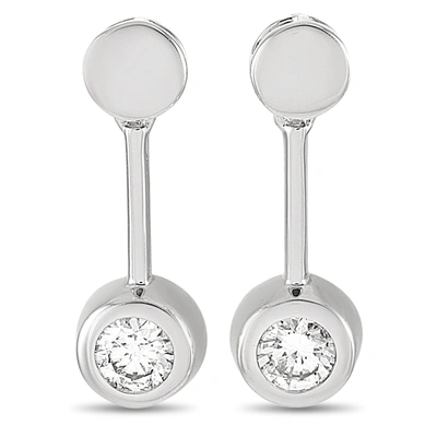 Non Branded Lb Exclusive 14k White Gold 0.58 Ct Diamond Earrings