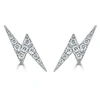 Sabrina Designs 14k 0.13 Ct. Tw. Diamond Lightning Bolt Studs In White