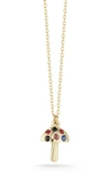 Ember Fine Jewelry 14k Gemstone Necklace In White