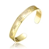 Rachel Glauber 14k Gold Plated With Cubic Zirconias Cuff Bracelet In Gold