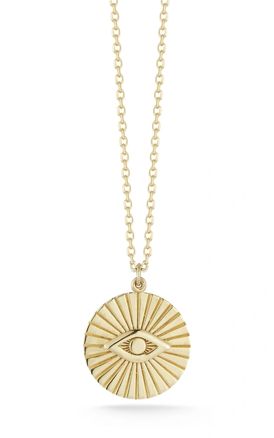 Ember Fine Jewelry 14k Gold Evil Eye Medallion Necklace