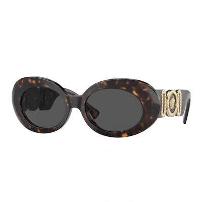 Versace Ve 4426bu 108/87 54mm Womens Oval Sunglasses In Brown
