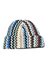 Missoni Geometric Fantasy Multicolor Wool Blend Hat In Multi
