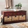 Safavieh Rosewind 3 Drawer Storage Unit In Red