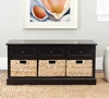 Safavieh Rosewind 3 Drawer Storage Unit In Black