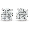 Pompeii3 1ct Diamond Studs 14k White Gold In Silver