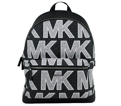 Michael Kors Cooper Signature Pvc Graphic Logo Backpack Bookwomen's Women's Bag In Black