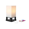 Brightech Maxwell Led Table Lamp With Usb Port In Black