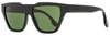 Victoria Beckham Vb145s Rectangle-frame Sunglasses In Green