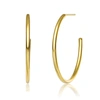 Rachel Glauber 14k Gold Plated Large Open Hoop