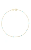 Ember Fine Jewelry 14k Italian Gold Enamel Chain Bracelet In Gold
