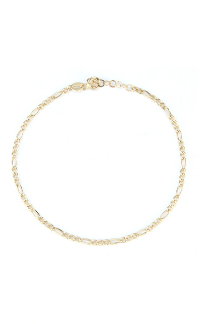 Ember Fine Jewelry 14k Italian Gold Figaro Chain Bracelet In White