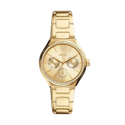 Fossil Women's Eevie Multifunction, Gold-tone Stainless Steel Watch