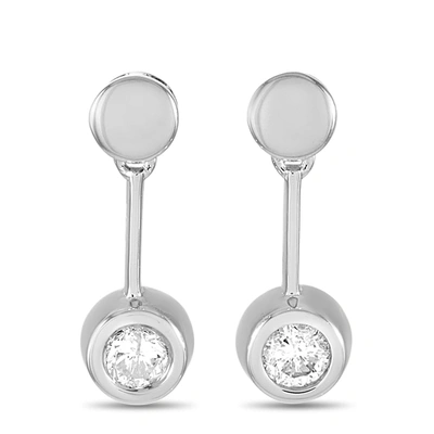 Non Branded Lb Exclusive 14k White Gold 0.25 Ct Diamond Earrings
