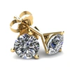 POMPEII3 2.00CT ROUND BRILLIANT CUT NATURAL QUALITY VS2-SI1 DIAMOND STUD EARRINGS IN 14K GOLD MARTINI SETTING