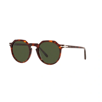 Persol Po 3281s 24/31 52mm Unisex Phantos Sunglasses In Green