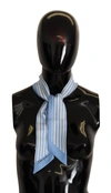 DOLCE & GABBANA Dolce & Gabbana Stripes Twill Silk Foulard Shawl Women's Scarf