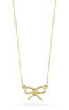 Ember Fine Jewelry Diamond Bow Pendant Necklace In Gold