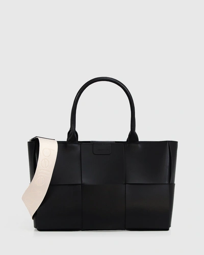 Belle & Bloom Long Way Home Woven Tote - Black