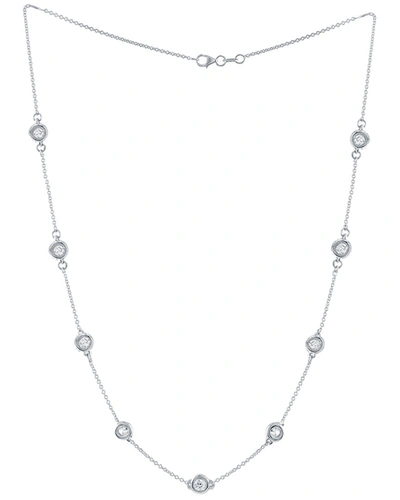 DIANA M. 14K WHITE GOLD 2.25CTS DIAMOND NECKLACE