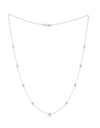 DIANA M. 14K WHITE GOLD DIAMONDS-BY-THE-YARD NECKLACE