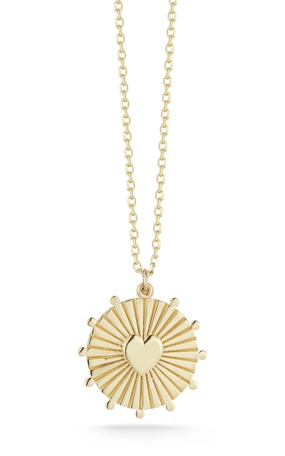 Ember Fine Jewelry 14k Gold Heart Necklace In White