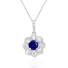 Diana M. 14k White Gold 0.27ct Diamond Necklace In Silver