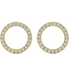 Pompeii3 1/4ct Circle Diamond Earrings In White, Yellow, Or Rose Gold Lab Grown In White