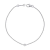 Diana M. 14k White Gold 0.20cts. Diamond Bracelet In Silver