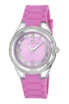 Porsamo Bleu Guilia Quartz Pink Dial Ladies Watch 1122bgur In Pink/silver Tone